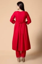 Kurthit Anarkali Kurta With Pant Set (003) - Image 3