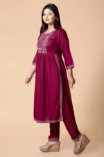 Kurthit Anarkali Kurta With Pant Set (004) - Image 4