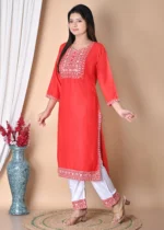 Kurthit Anarkali Kurta With Pant Set (002) - Image 2