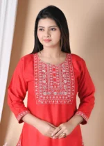 Kurthit Anarkali Kurta With Pant Set (002) - Image 3